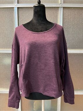 The North Face Women's Canyonlands BLACKBERRY WINE HEATHER Pullover Crop, XXL